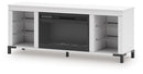 Brollevi 60" TV Stand with Electric Fireplace