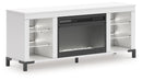 Brollevi 60" TV Stand with Electric Fireplace
