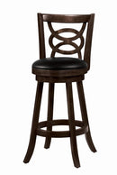 Calecita Swivel Bar Stools with Upholstered Seat Cappuccino (Set of 2) - Town Of Bargains Furniture - NY