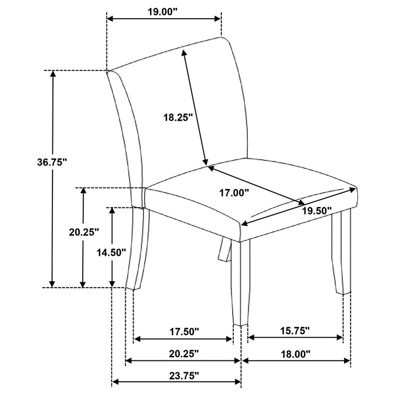 Cantley Side Chairs - Town Of Bargains Furniture - NY