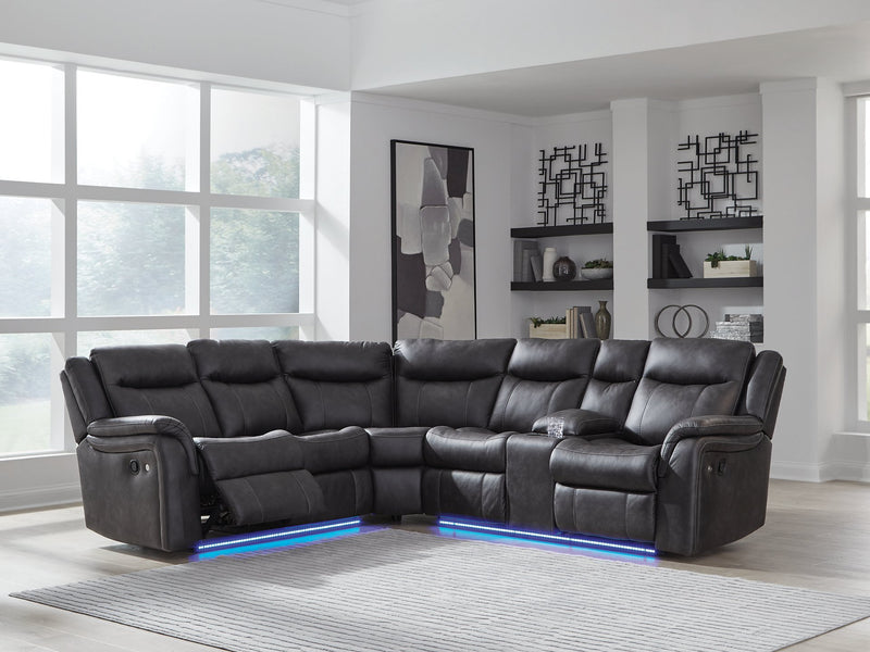 Sultan Meadow Reclining Sectional - Town Of Bargains Furniture - NY