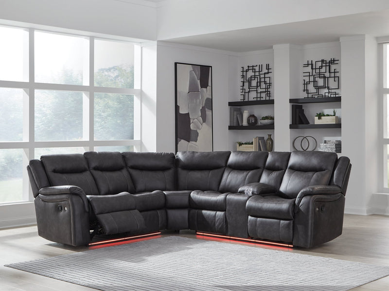 Sultan Meadow Reclining Sectional - Town Of Bargains Furniture - NY