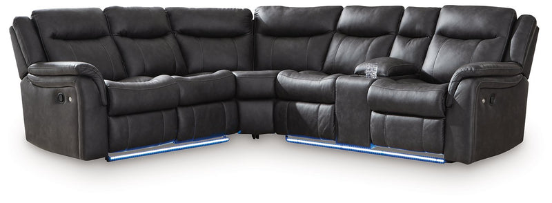 Sultan Meadow Reclining Sectional - Town Of Bargains Furniture - NY