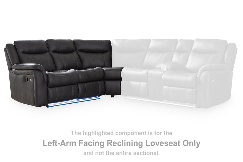 Sultan Meadow Reclining Sectional - Town Of Bargains Furniture - NY