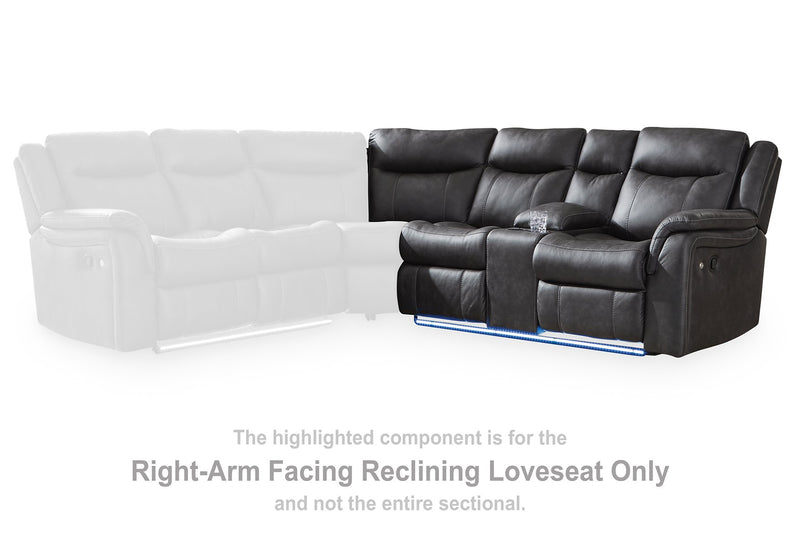 Sultan Meadow Reclining Sectional - Town Of Bargains Furniture - NY
