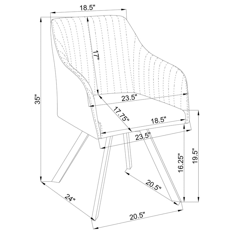 Arika Arm Chairs - Town Of Bargains Furniture - NY