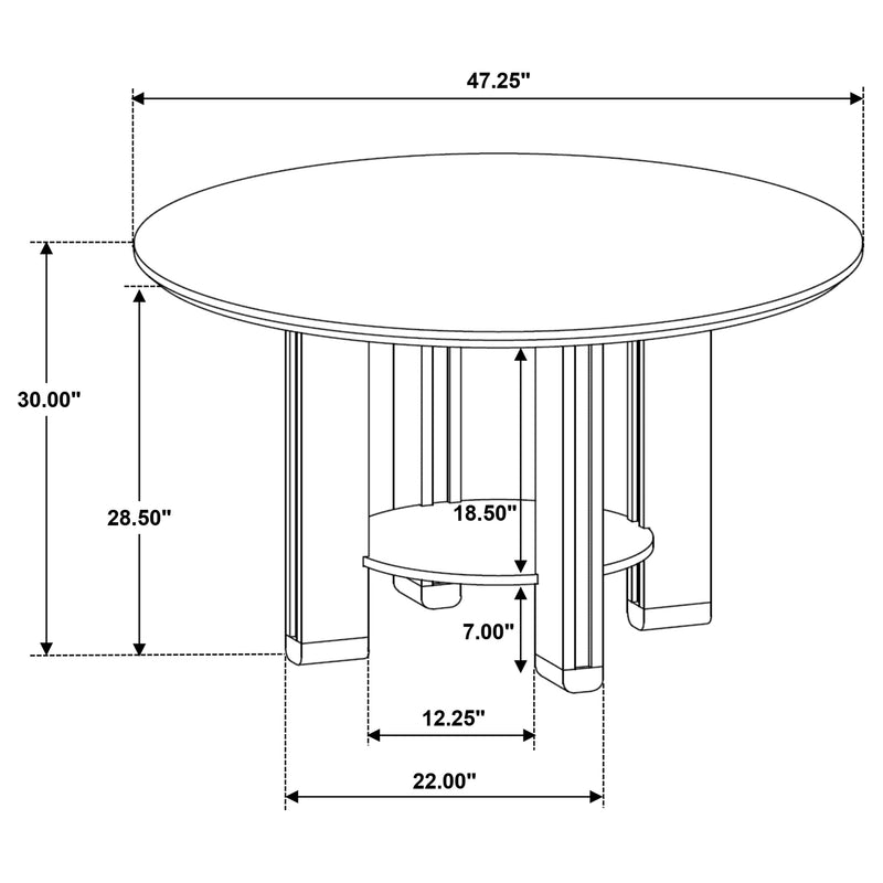 Ottowa Dining Tables Round - Town Of Bargains Furniture - NY