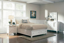Sandy Beach 4 & 5 Piece Storage Bedroom Set with Sleigh Headboard E.King, Queen, & Cal.King - Town Of Bargains Furniture - NY