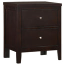 Carlton 2-drawer Rectangular Nightstand Cappuccino - Town Of Bargains Furniture - NY