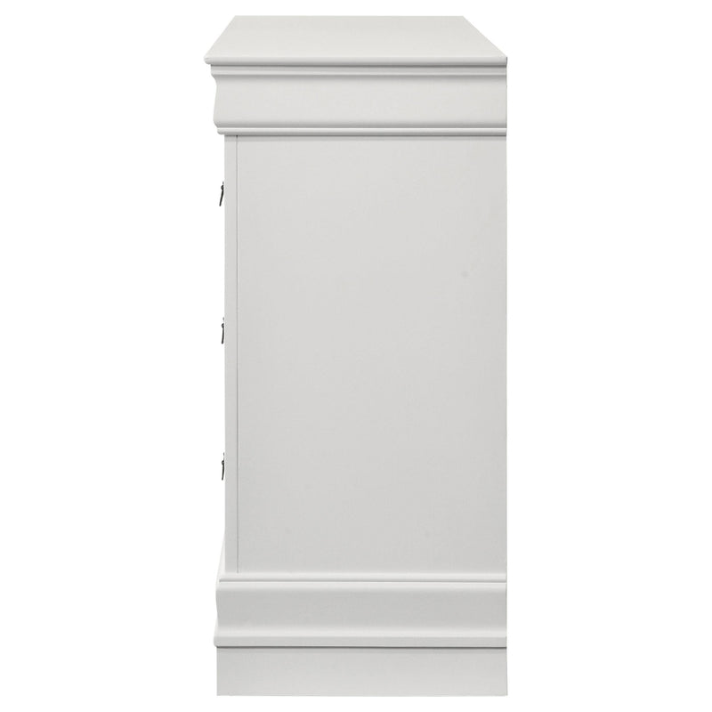 Louis Philippe 6-drawer Dresser White - Town Of Bargains Furniture - NY