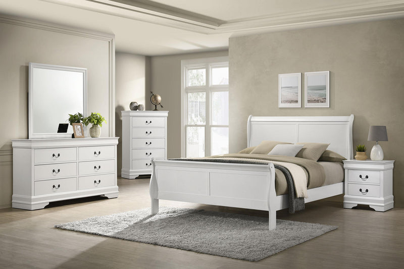 Louis Philippe 6-drawer Dresser White - Town Of Bargains Furniture - NY