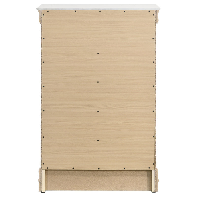 Louis Philippe 5-drawer Bedroom Chest White - Town Of Bargains Furniture - NY