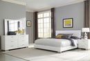 Felicity 4-piece Eastern King Bedroom Set with LED Headboard Glossy White - Town Of Bargains Furniture - NY