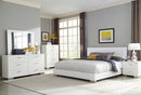Felicity 5-piece California King Bedroom Set with LED Headboard Glossy White - Town Of Bargains Furniture - NY