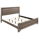 Kauffman California King, E.king, & Queen Panel Bed Washed Taupe - Town Of Bargains Furniture - NY
