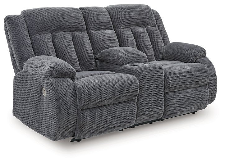 Observation Power Reclining Loveseat with Console - Town Of Bargains Furniture - NY