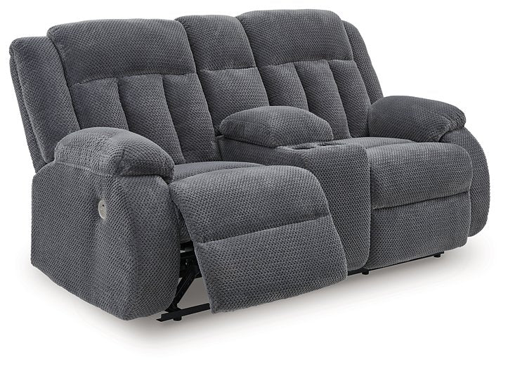 Observation Power Reclining Loveseat with Console - Town Of Bargains Furniture - NY