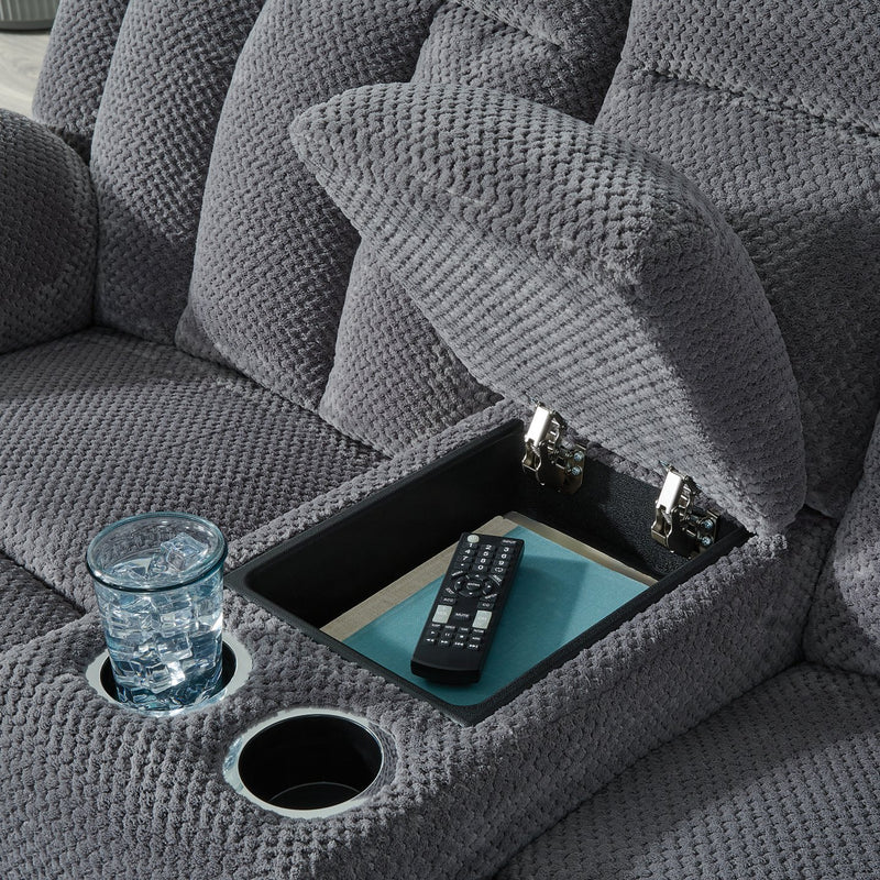 Observation Power Reclining Loveseat with Console - Town Of Bargains Furniture - NY