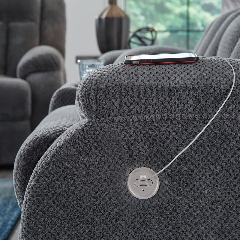 Observation Power Reclining Sofa with Drop Down Table - Town Of Bargains Furniture - NY