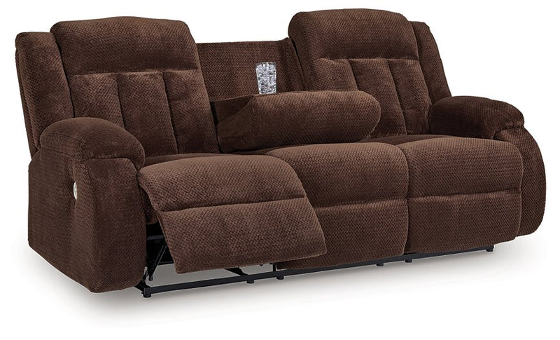 Observation Power Reclining Sofa with Drop Down Table - Town Of Bargains Furniture - NY