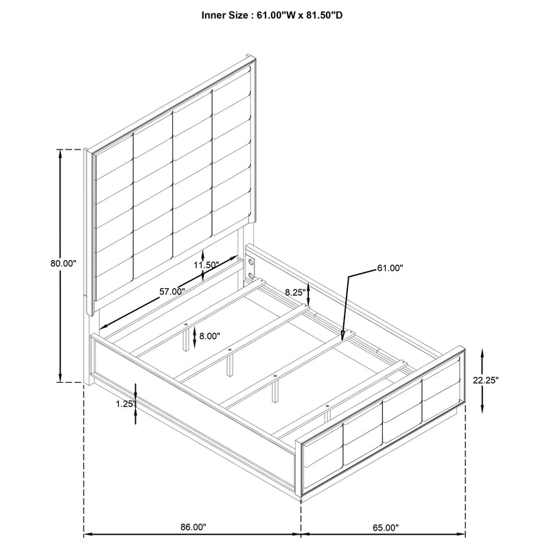 Durango 4 & 5 Piece E.King, Cal.King & Queen Bedroom Set - Town Of Bargains Furniture - NY