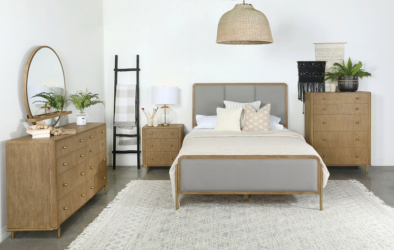 Arini Upholstered Panel Bed