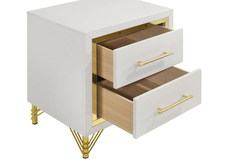 Lucia 4 & 5 Piece Bedroom Set King & Queen Beige & Grey - Town Of Bargains Furniture - NY