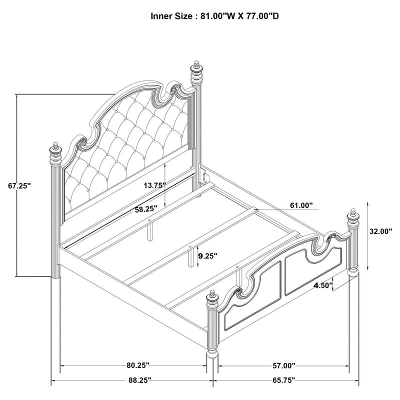 Celina Eastern King & Queen Bed - Town Of Bargains Furniture - NY