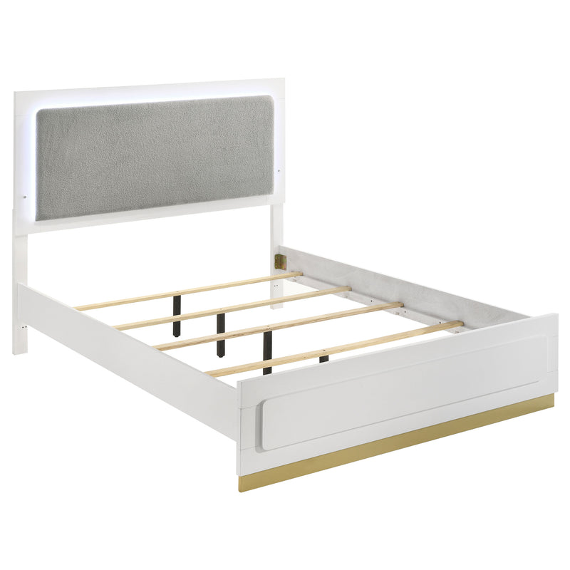 Caraway California King, E.King, & Queen Bed Black & White - Town Of Bargains Furniture - NY