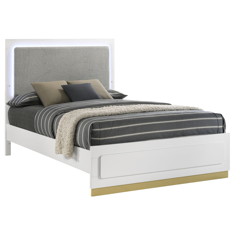 Caraway California King, E.King, & Queen Bed Black & White - Town Of Bargains Furniture - NY