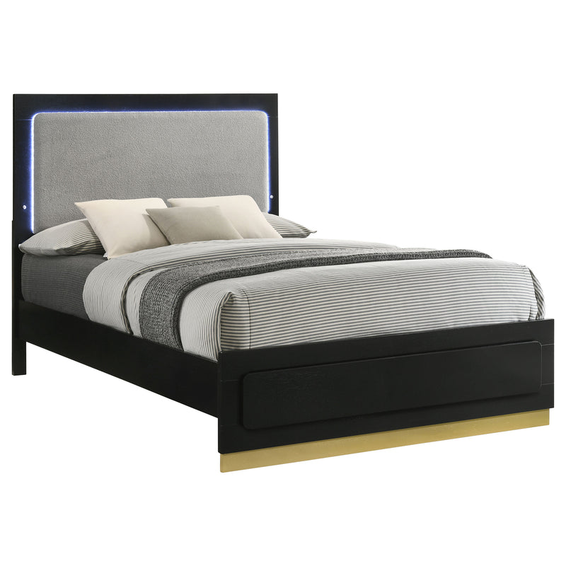 Caraway California King, E.King, & Queen Bed Black & White - Town Of Bargains Furniture - NY