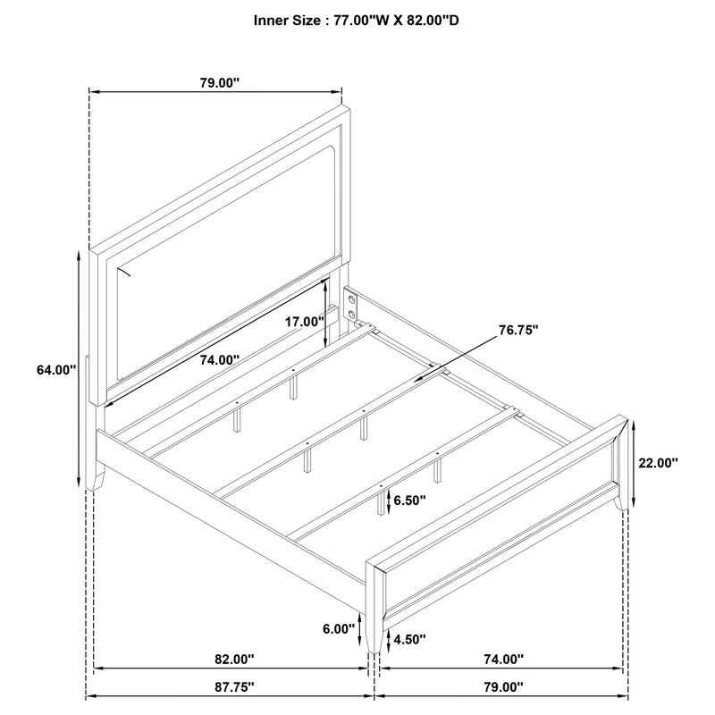 Marielle California King, E.King, & Queen Bed - Town Of Bargains Furniture - NY
