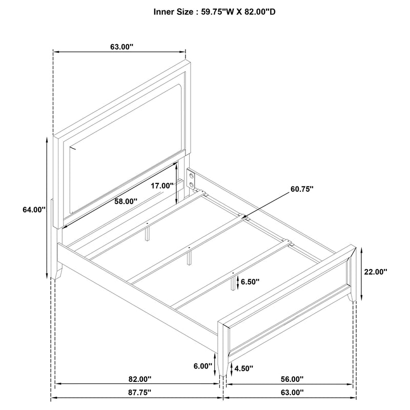 Marielle California King, E.King, & Queen Bed - Town Of Bargains Furniture - NY