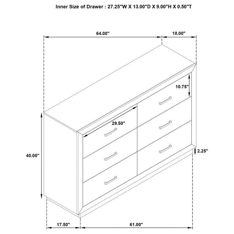 Kenora 4 & 5 Piece Bedroom Set E.King, Queen, & Cal.king - Town Of Bargains Furniture - NY