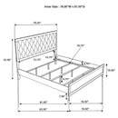Sonora California King, E.King, & Queen Bed