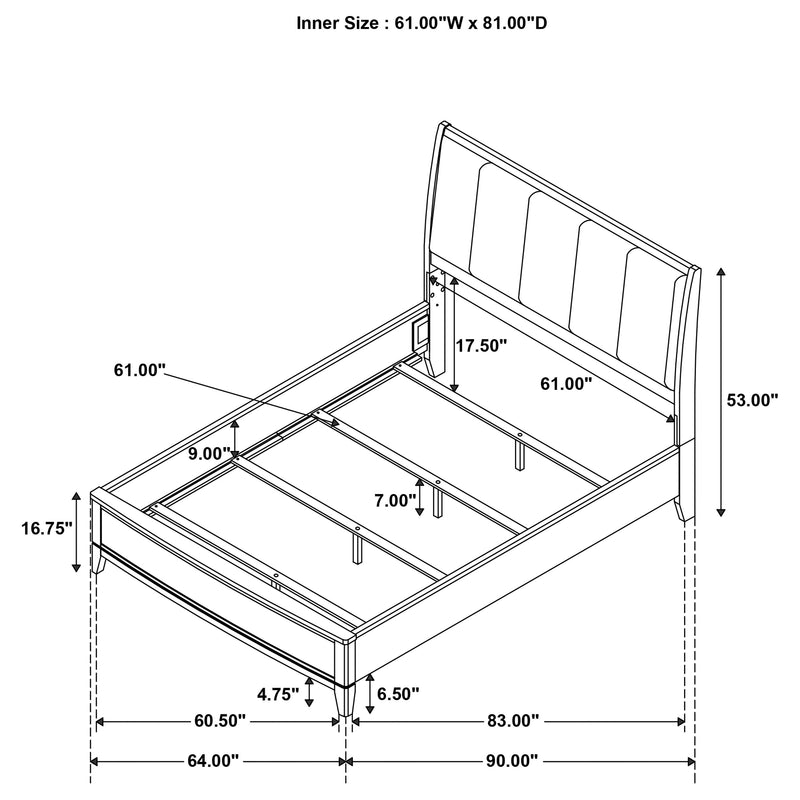 Granada California King, E.King, & Queen Bed - Town Of Bargains Furniture - NY
