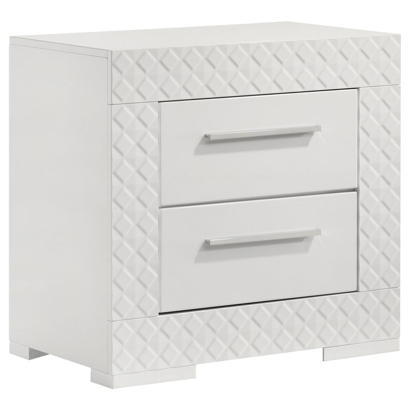Ives 4 & 5 Piece Bedroom Set E.king & Queen White & Grey - Town Of Bargains Furniture - NY