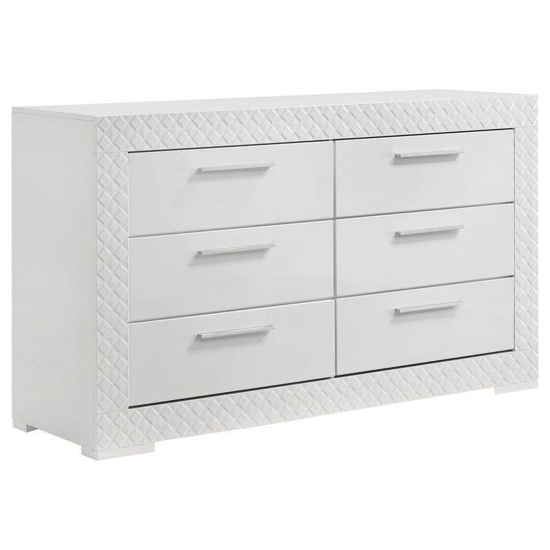 Ives 4 & 5 Piece Bedroom Set E.king & Queen White & Grey - Town Of Bargains Furniture - NY