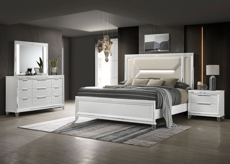 Marmore 4 & 5 Pc E.king, Cal.king, & Queen Bedroom Set - Town Of Bargains Furniture - NY