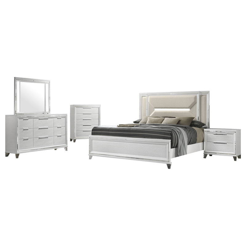 Marmore 4 & 5 Pc E.king, Cal.king, & Queen Bedroom Set - Town Of Bargains Furniture - NY