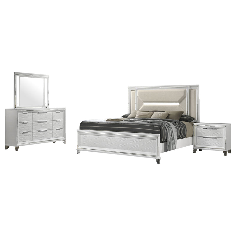 Marmore 4 & 5 Pc E.king, Cal.king, & Queen Bedroom Set - Town Of Bargains Furniture - NY