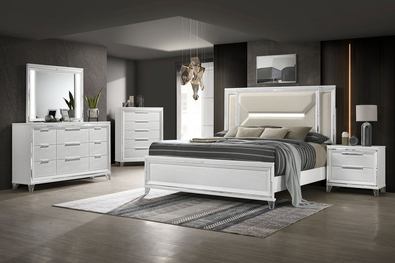 Marmore 4 & 5 Pc E.king, Cal.king, & Queen Bedroom Set - Town Of Bargains Furniture - NY