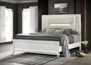 Marmore Panel Bed with LED Lighting - Town Of Bargains Furniture - NY