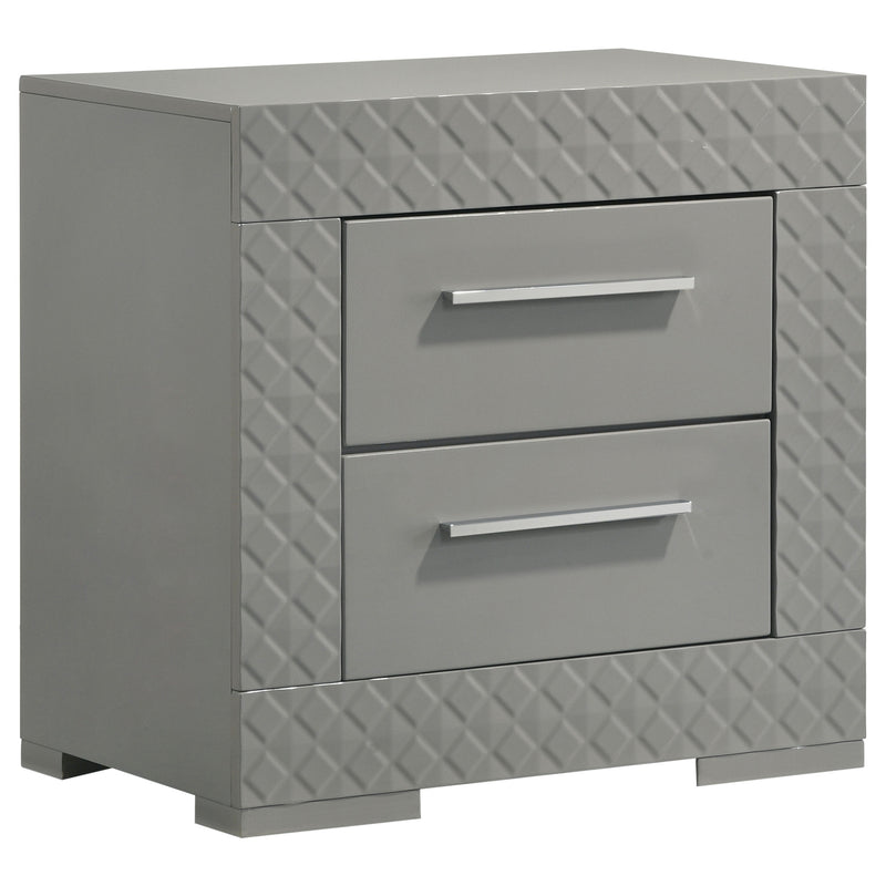 Ives 4 & 5 Piece Bedroom Set E.king & Queen White & Grey - Town Of Bargains Furniture - NY