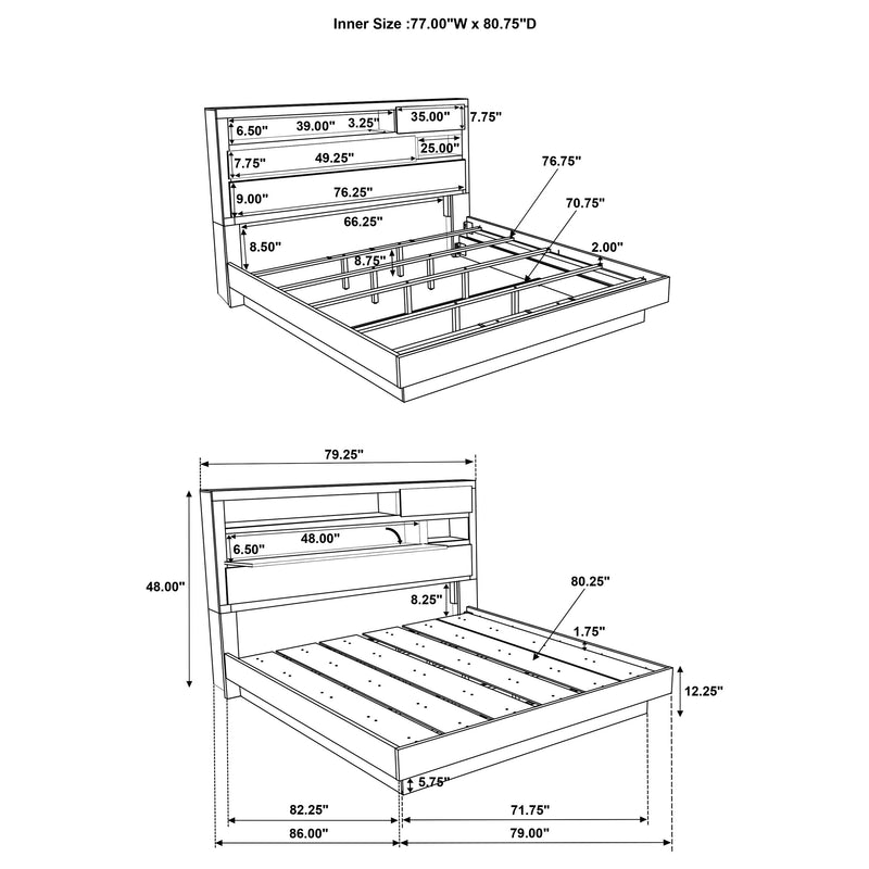 Fenwick California King, Eastren King, Queen Bed - Town Of Bargains Furniture - NY