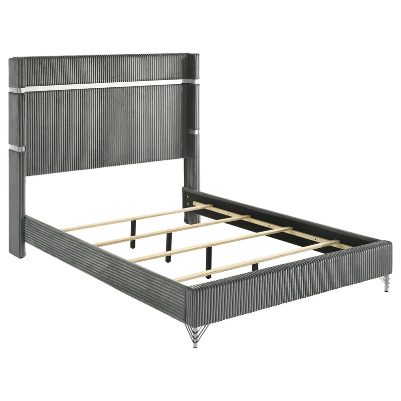 Lucia 4 & 5 Piece Bedroom Set King & Queen Beige & Grey - Town Of Bargains Furniture - NY