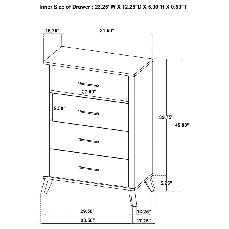 Kaywood 4 & 5 Pc Bedroom Set Full, E.King, Queen & Twin - Town Of Bargains Furniture - NY