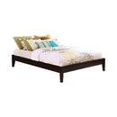 Hounslow California King, E.King, & Queen Universal Platform Bed Cappuccino - Town Of Bargains Furniture - NY