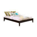 Hounslow California King, E.King, & Queen Universal Platform Bed Cappuccino - Town Of Bargains Furniture - NY