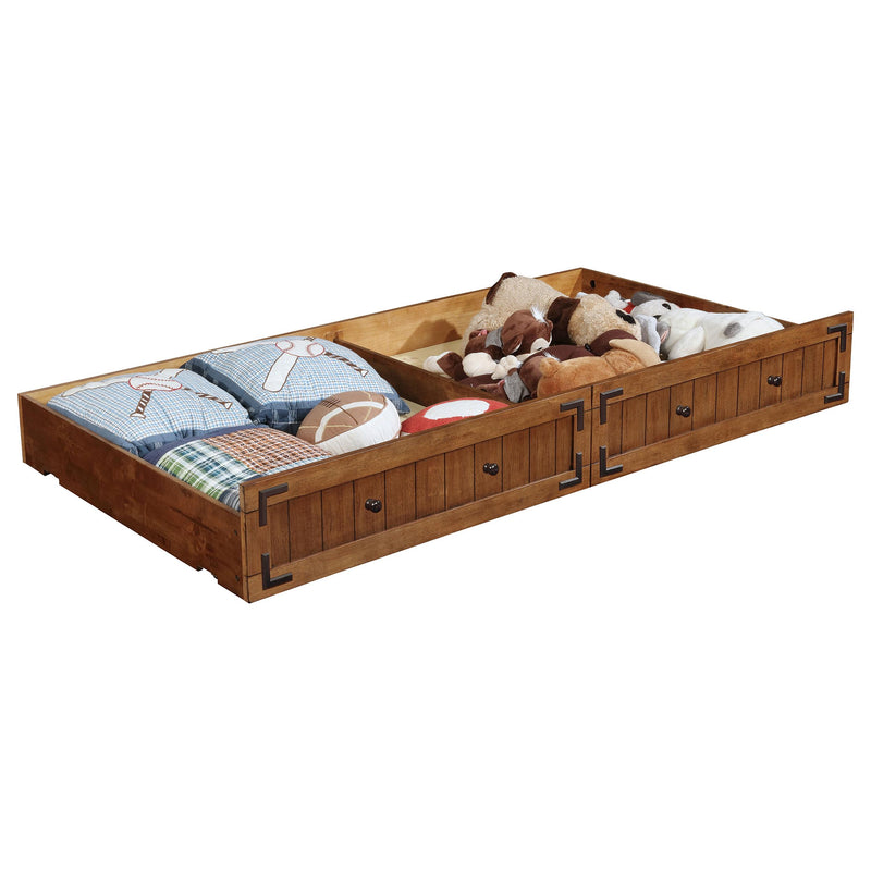 Oakdale Wood Twin Daybed with Trundle Rustic Honey - Town Of Bargains Furniture - NY